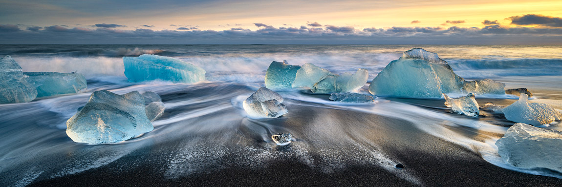 Diamond Beach Sunset Photo