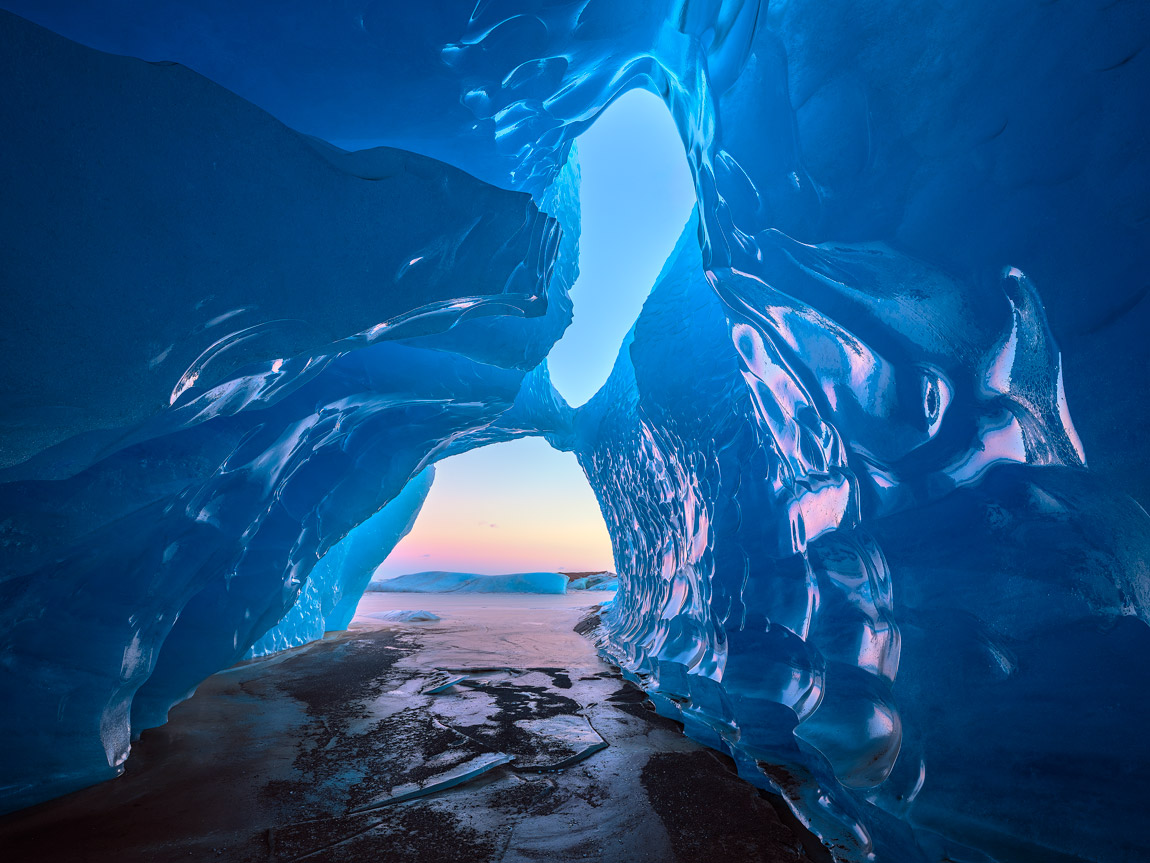 Iceland Ice Cave Photo